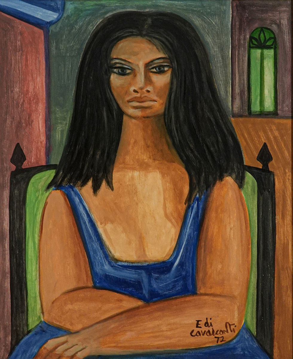 Emiliano di Cavalcanti - Mulata de azul