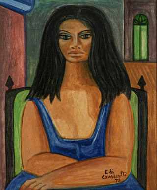 Emiliano di Cavalcanti - Mulata de azul
