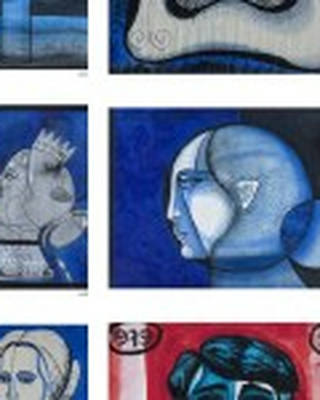 Fernando Lopes - Conjunto de 6 Desenhos
