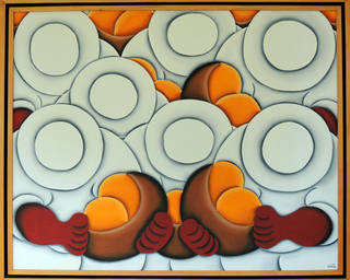 José Sabóia - José Sabóia – Colhedores – Ast – 80 X 100 cm