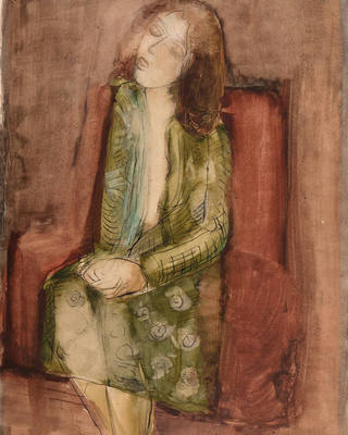Lasar Segall - Jovem de Vestido Verde