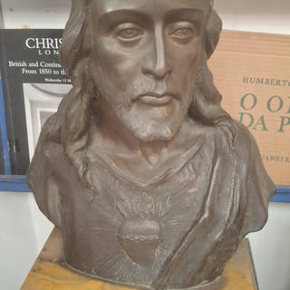 Jesus Cristo - Belíssima escultura de bronze