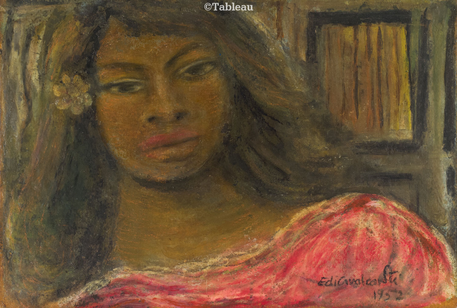 Emiliano di Cavalcanti - Mulata de rosa