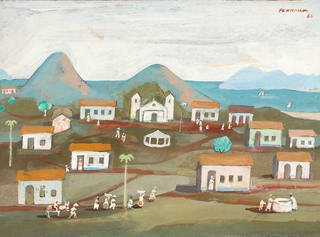 Fulvio Pennacchi - Aldeia com Capela