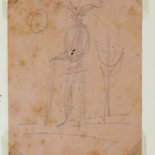 Aldemir Martins - Homem - Déc 50 cm 9,5 x 7,5 Lápis s/ papel