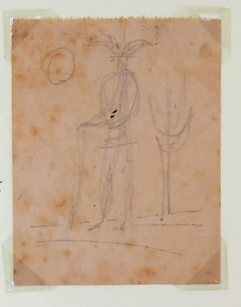 Homem - Déc 50 cm 9,5 x 7,5 Lápis s/ papel