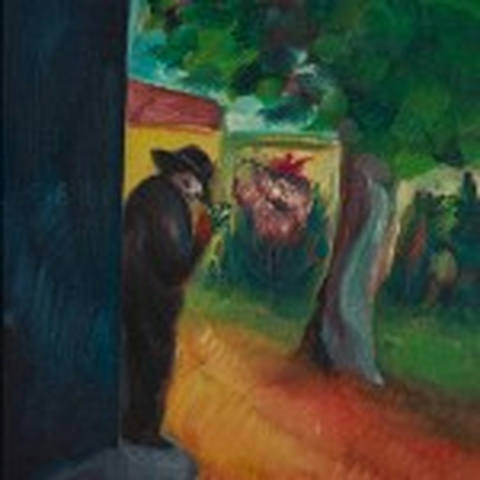 Figura Parada com Buquê de Flores