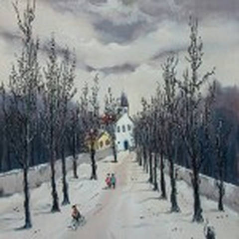 Paisagem com Igreja (França)