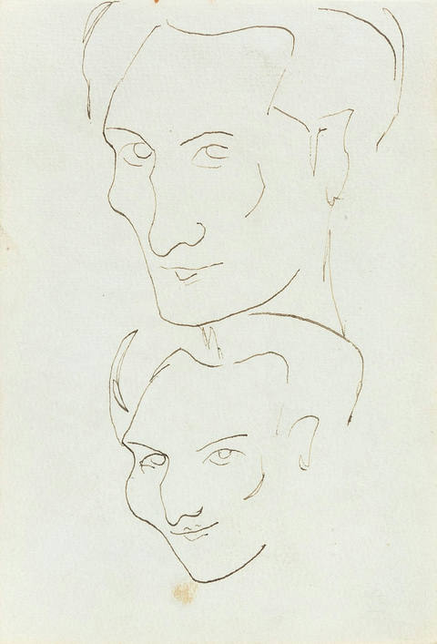 Dois Estudos de Autorretrato