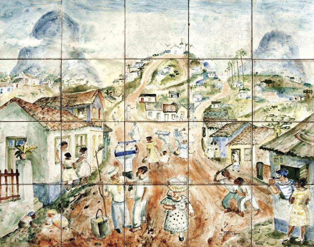 Vilarejo com Igreja
