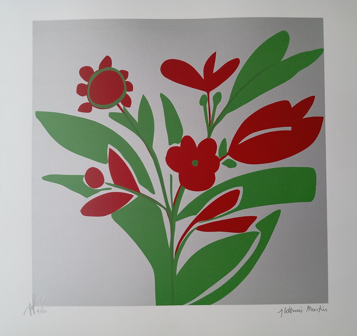 Aldemir Martins - Flores Vermelhas