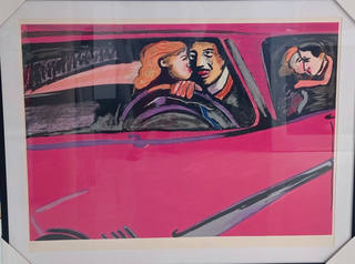 Rubens Gerchman - Beijo no carro rosa