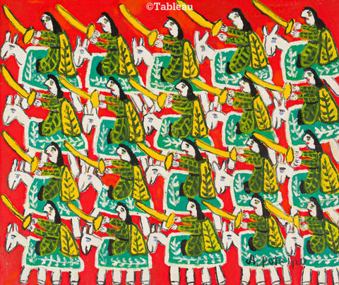 Cavalhada de lado