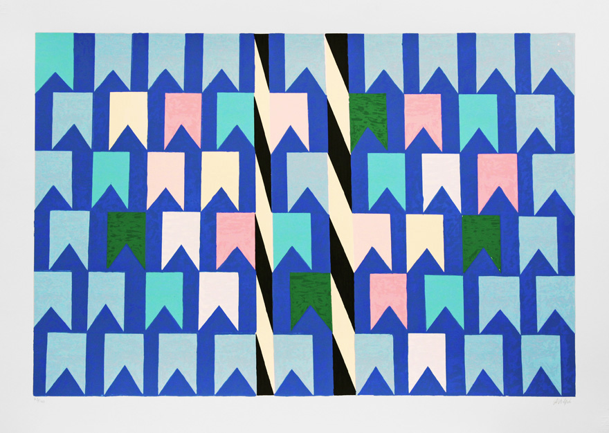 Alfredo Volpi - Mastros e bandeiras x/120