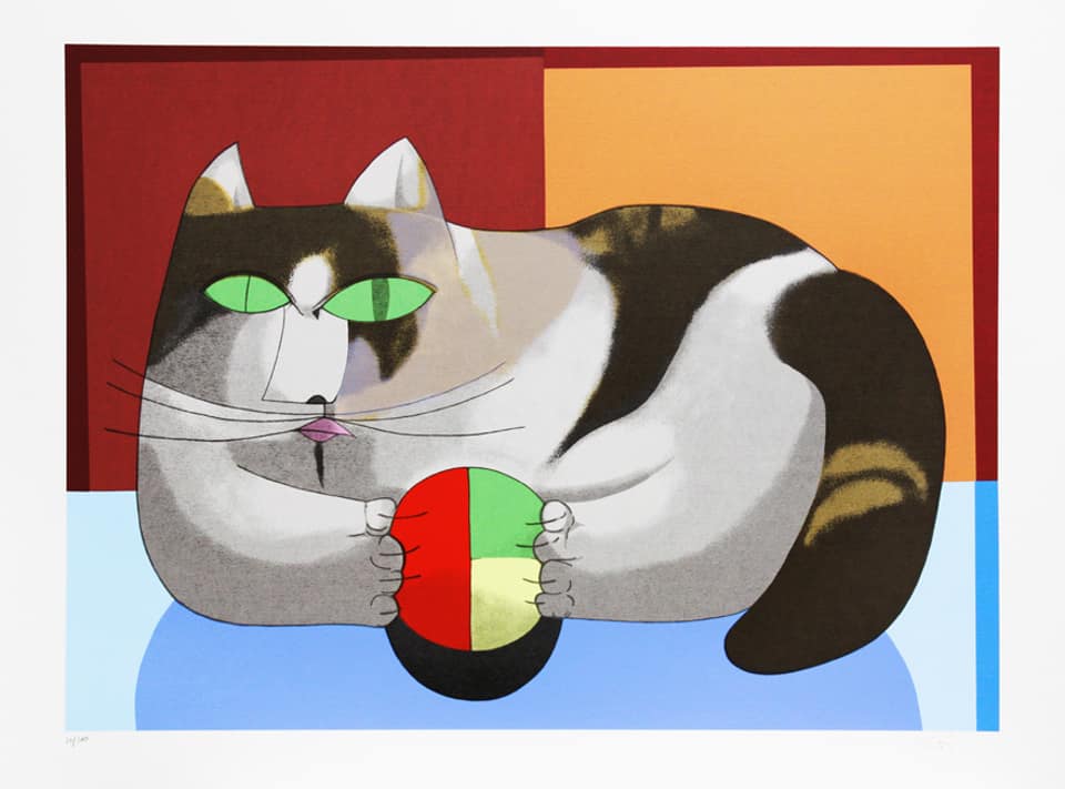 Inos Corradin - O gato e a bola x/100