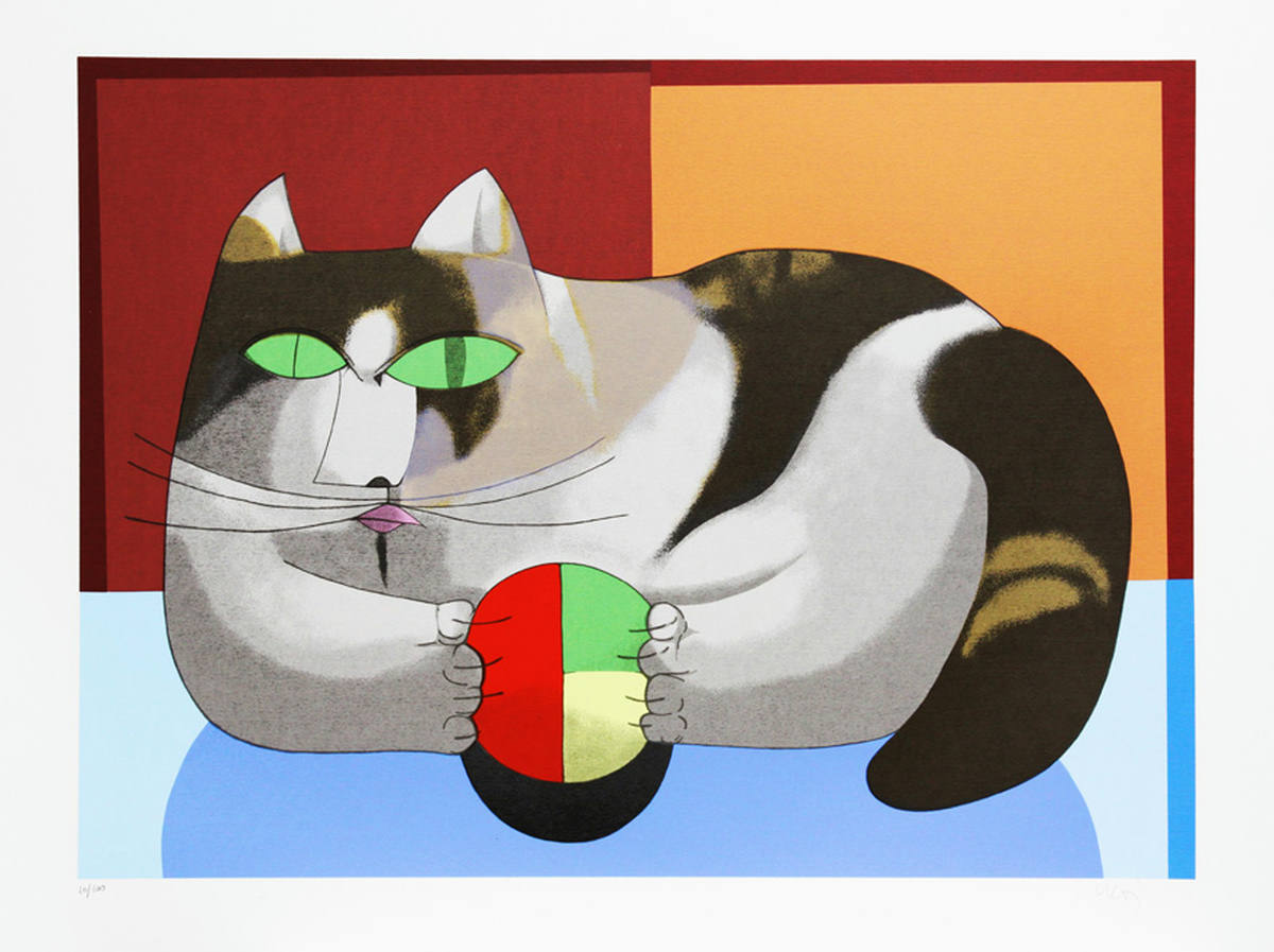 O gato e a bola x/100