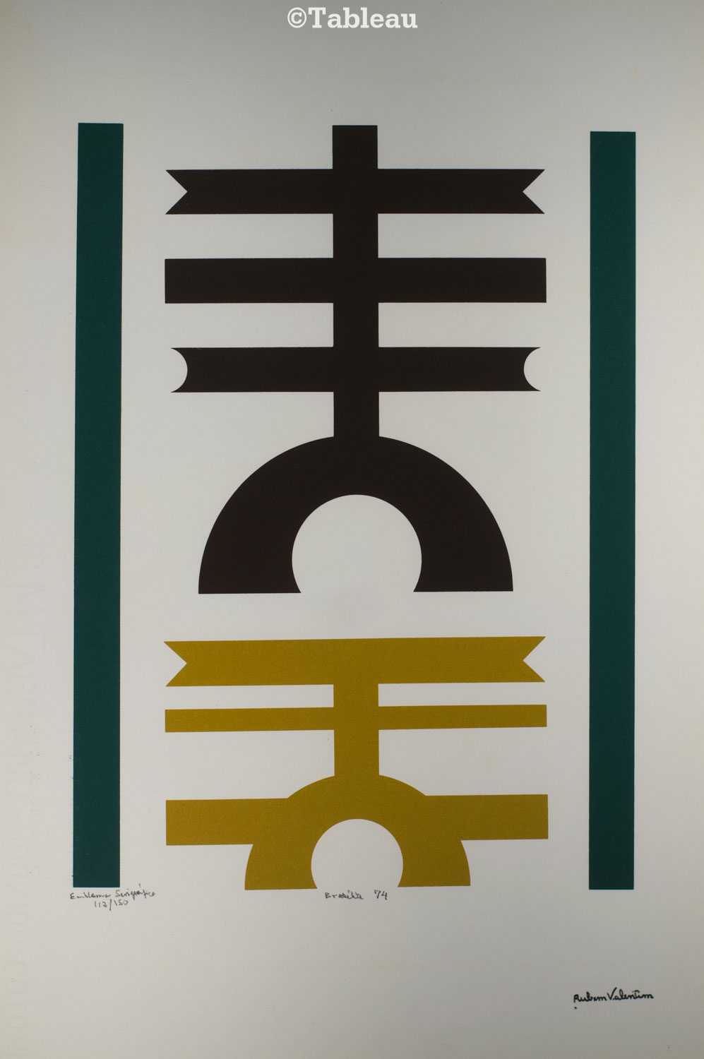 Rubem Valentim - Emblema serigráfico