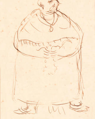 Candido Portinari - Caricatura da "Nonna" Pellegrina