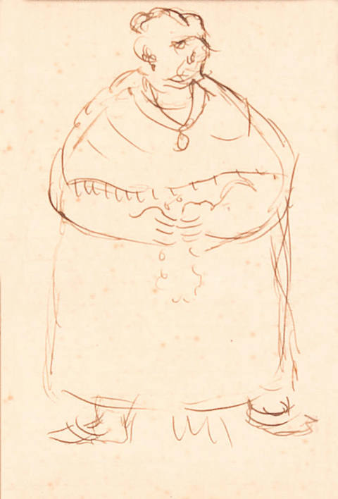 Caricatura da "Nonna" Pellegrina