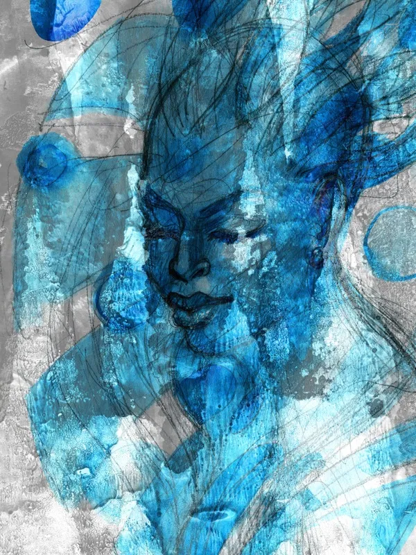 Ela no Azul