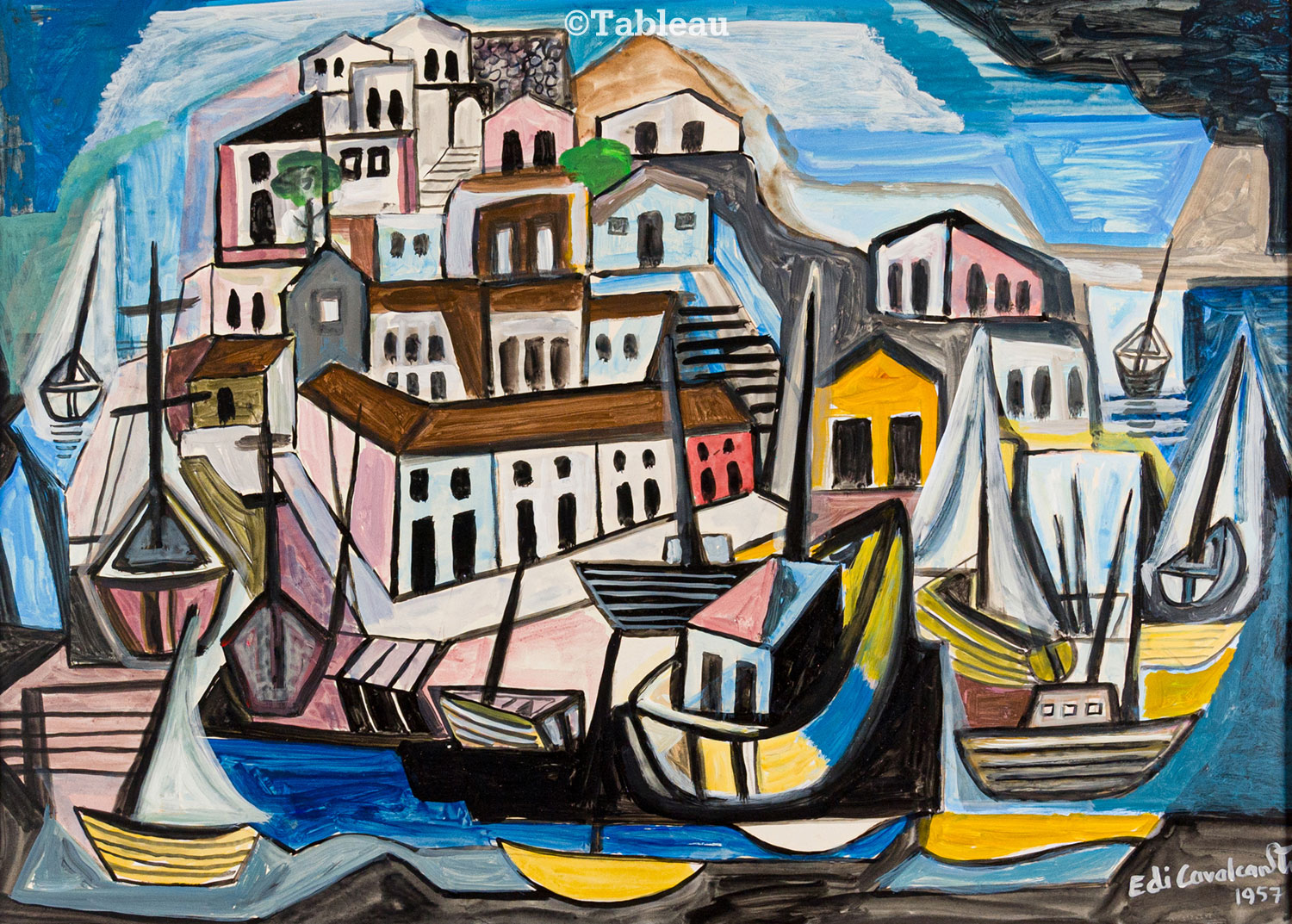 Emiliano di Cavalcanti - Casarios e marinha