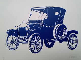 Kleber Ventura - Carro antigo azul