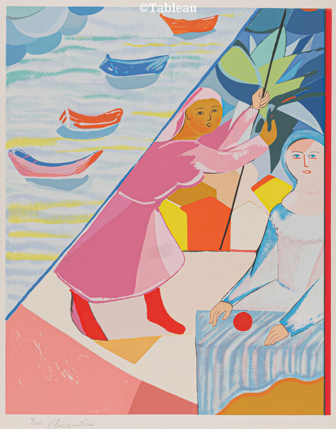 Cícero Dias - Meninas e barcos