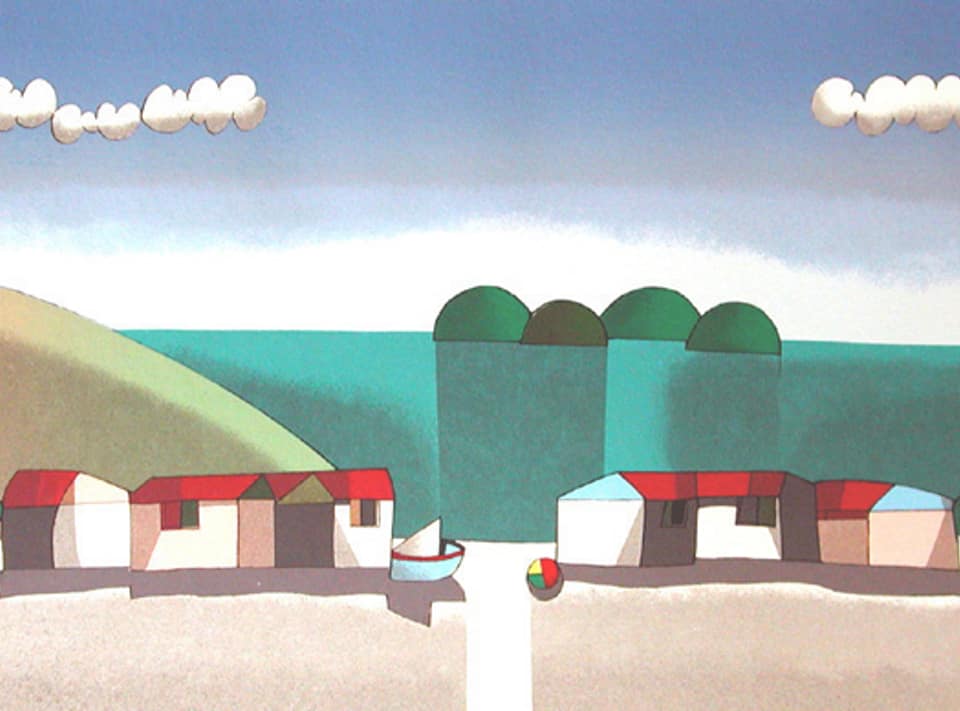 Inos Corradin - Praia com casas x/200