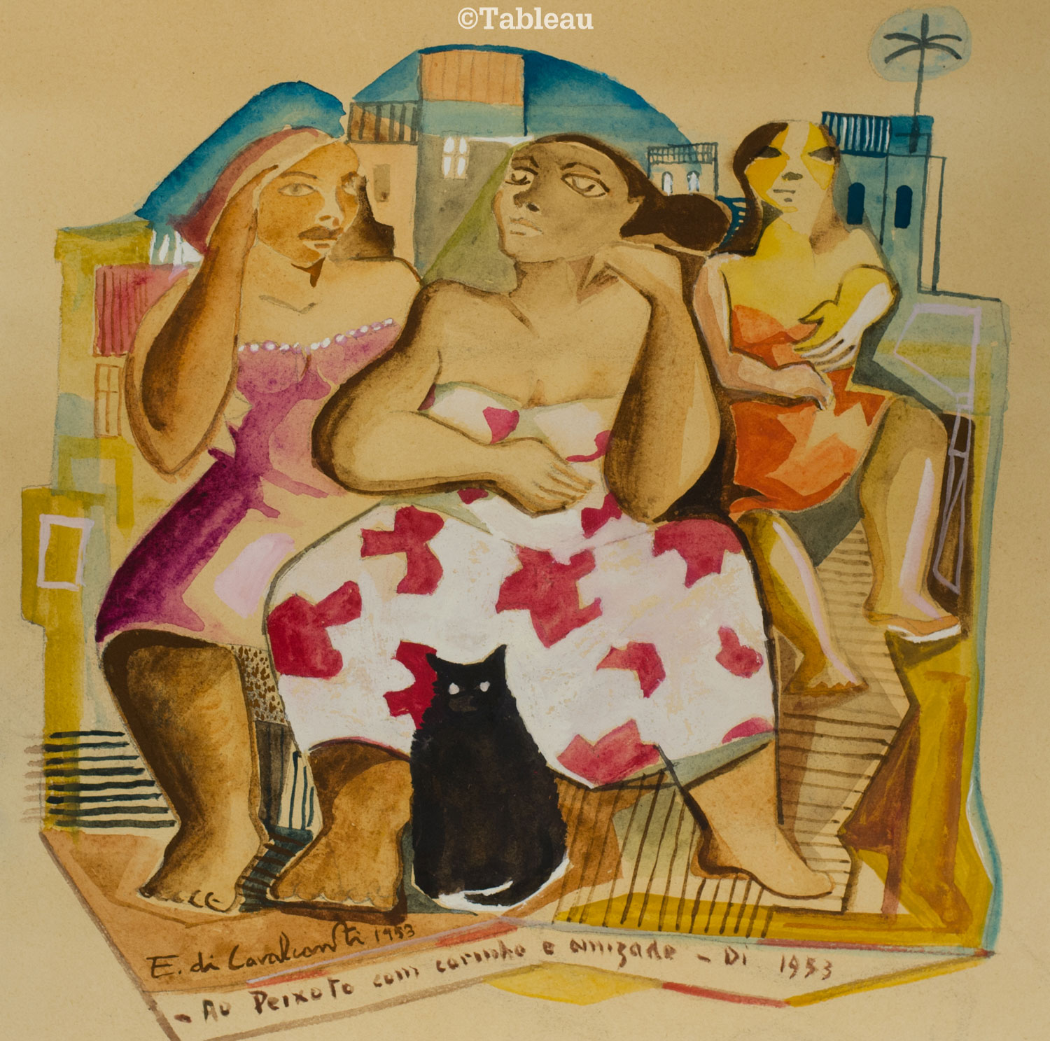 Emiliano di Cavalcanti - Três mulatas