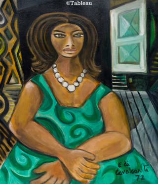 Emiliano di Cavalcanti - Mulata de verde