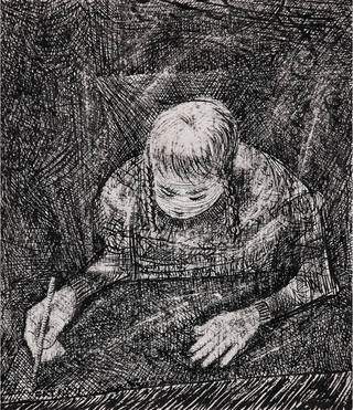 Candido Portinari - Menina Estudando