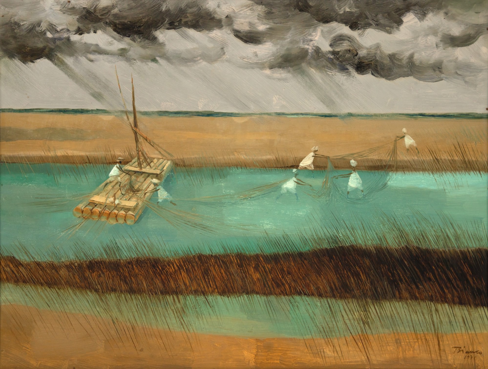 Jangada com Pescadores