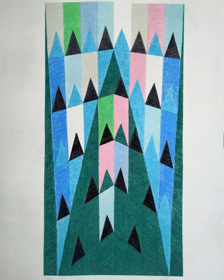 Alfredo Volpi - Bandeirinhas- serigrafia