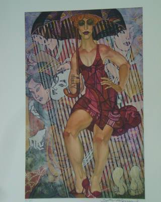 Juarez Machado - Mulher com guarda-chuva