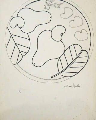 Aldemir Martins - Estudo Cerâmica - Cinzeiro - Déc 70