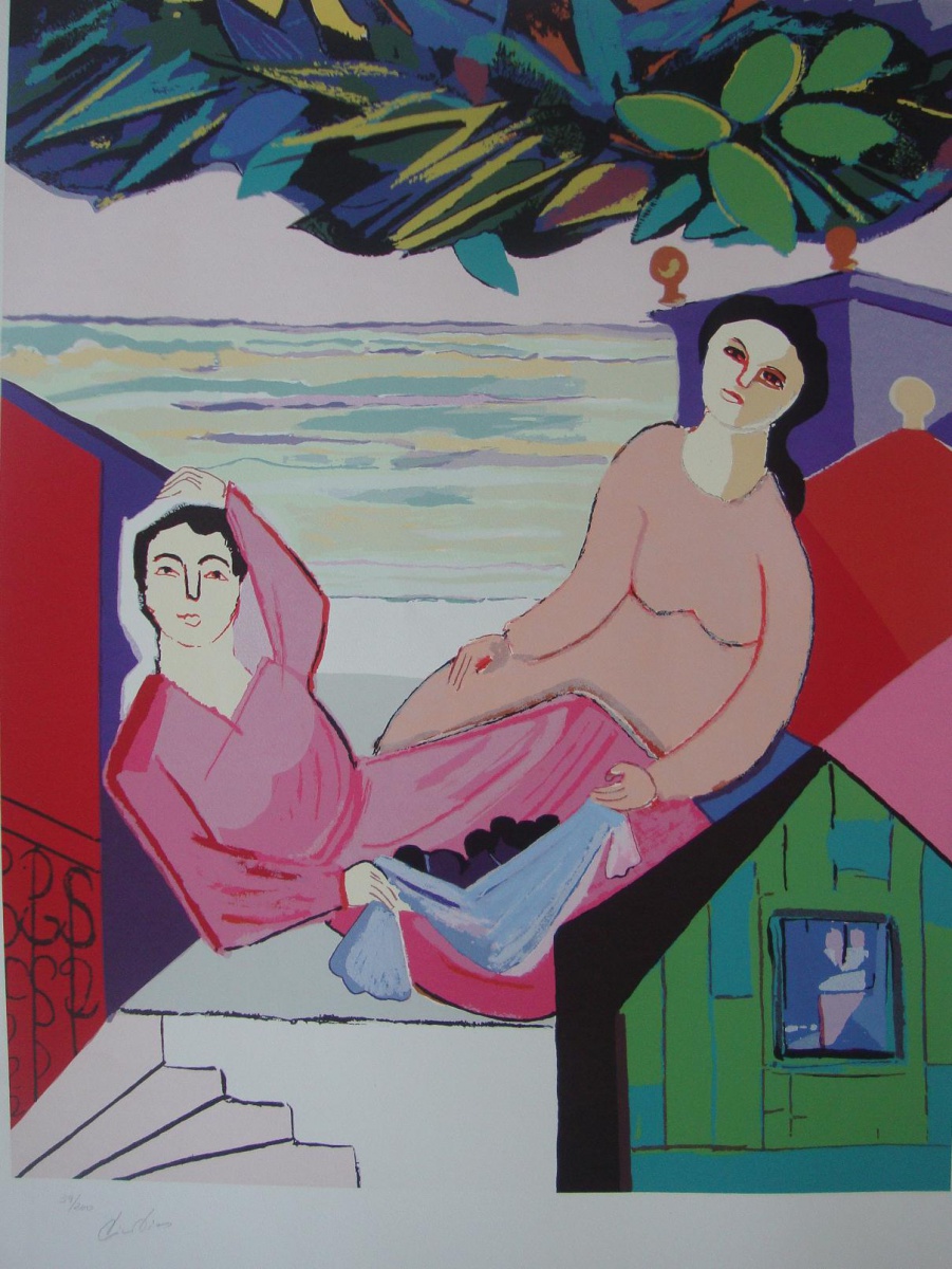 Casal na varanda