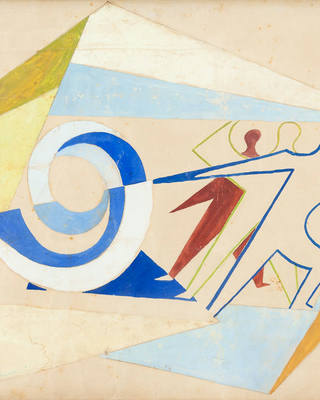 Emiliano di Cavalcanti - Estudo para Painel