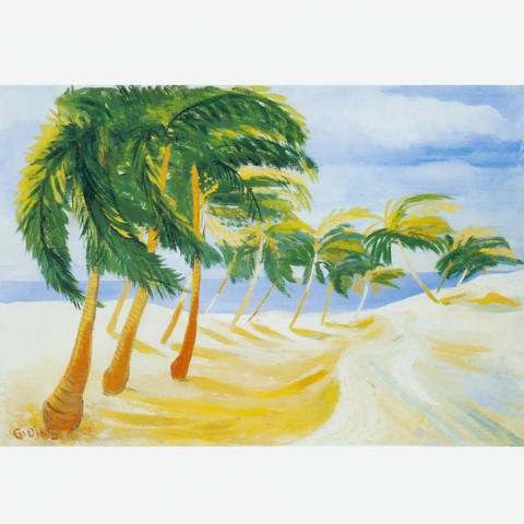 Coqueiros ao Vento Numa Praia Branca