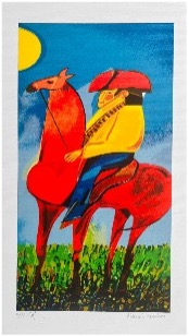 Aldemir Martins - Cangaceiro a Cavalo