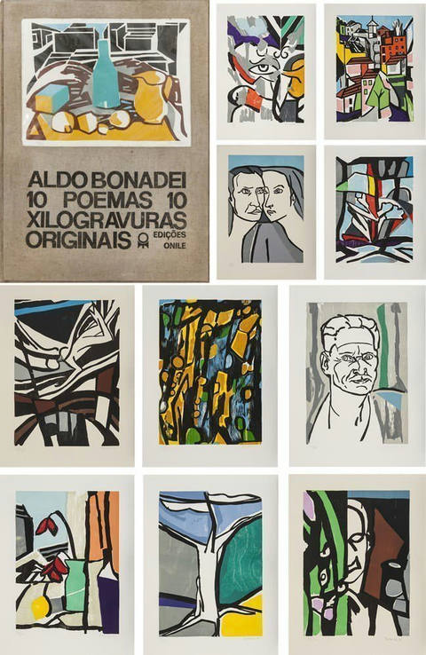 Aldo Bonadei 10 Poemas 10 Xilogravuas Originais