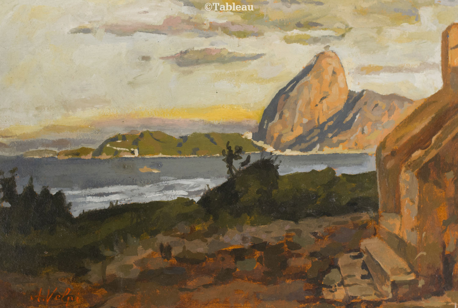Alfredo Volpi - Paisagem do Rio de Janeiro