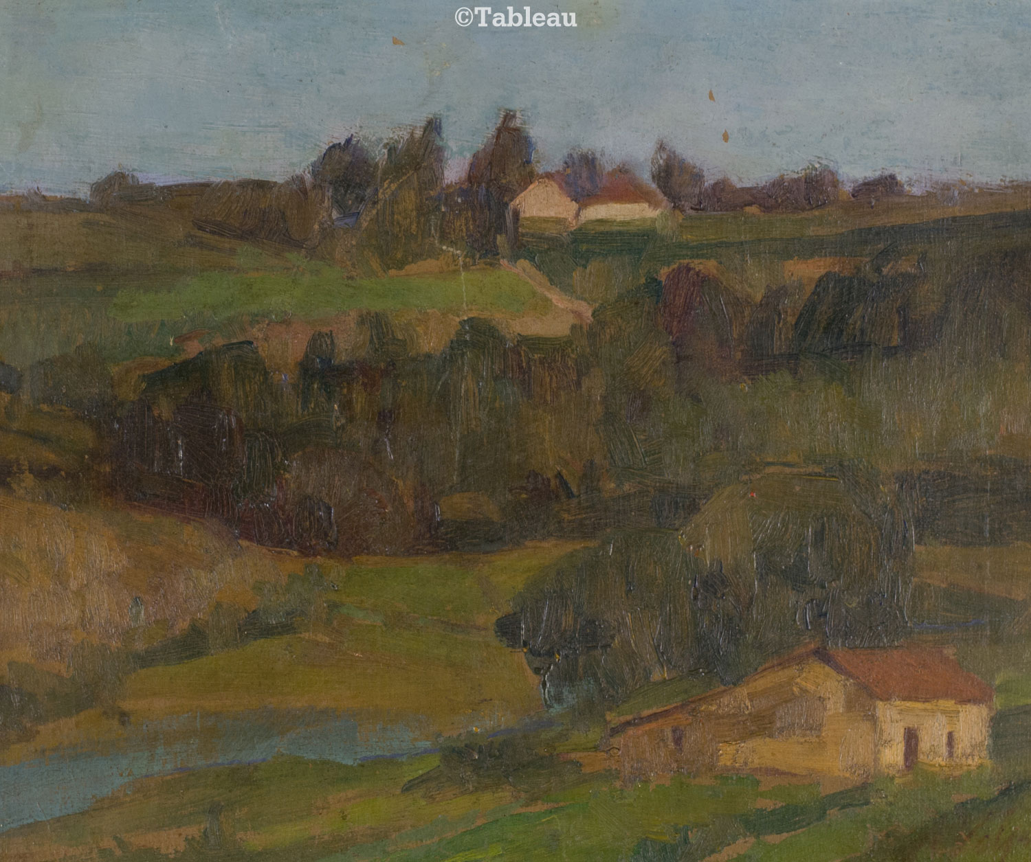 Alfredo Volpi - Paisagem de Mogi