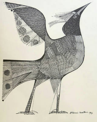 Aldemir Martins - Pássaro - Gravura
