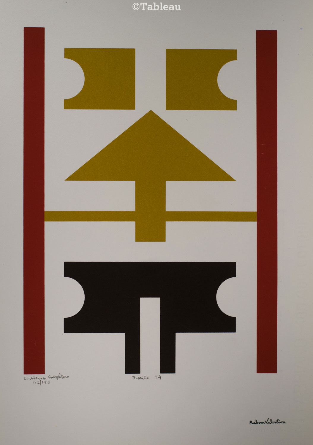 Rubem Valentim - Emblema serigráfico