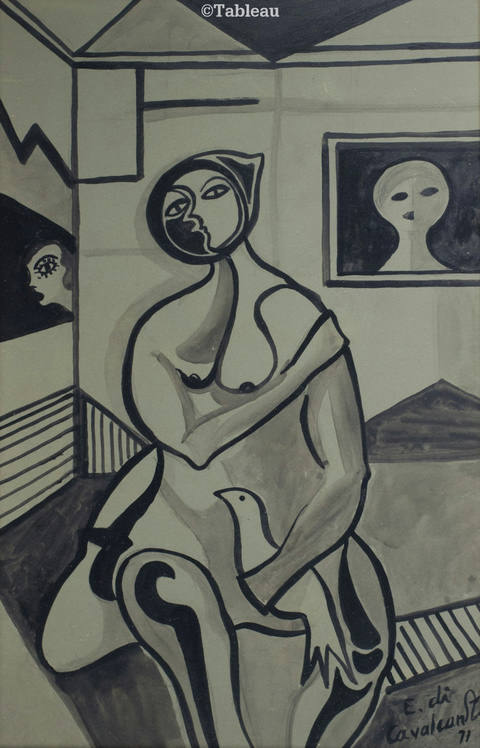 Mulher e pomba