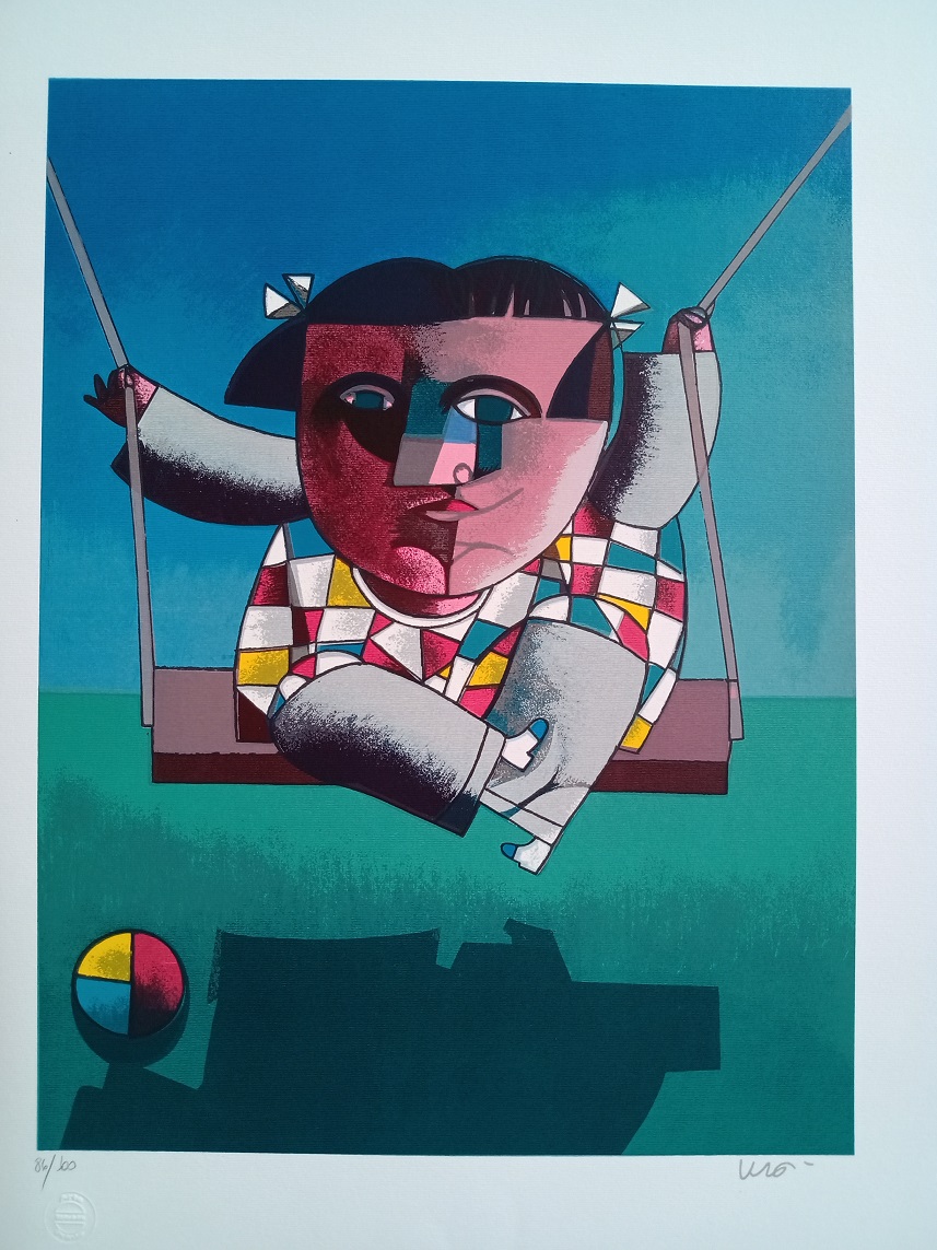 Menina no balanço