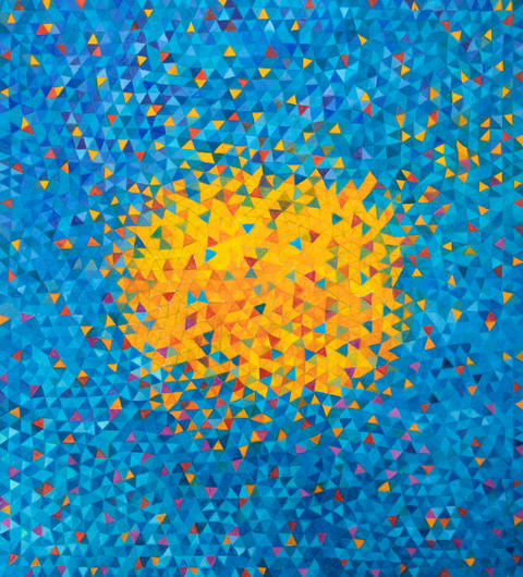 O Sol Refletido no Mar Azul