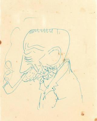 Candido Portinari - Caricatura de Homem com Cachimbo