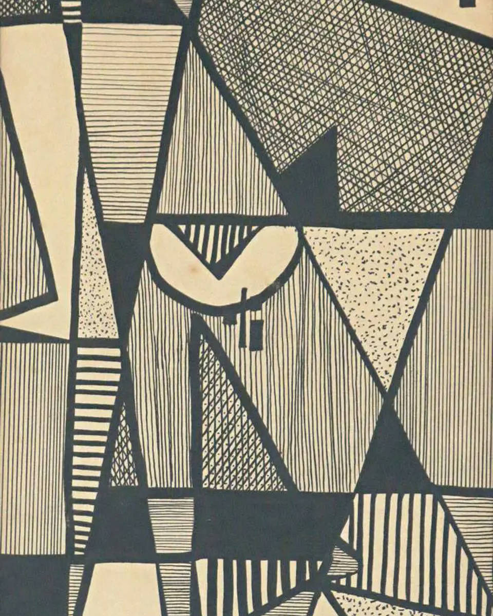 Aldemir Martins - Geométrico - Déc 50