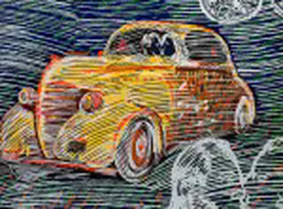 Rubens Gerchman - Carro com Beijo